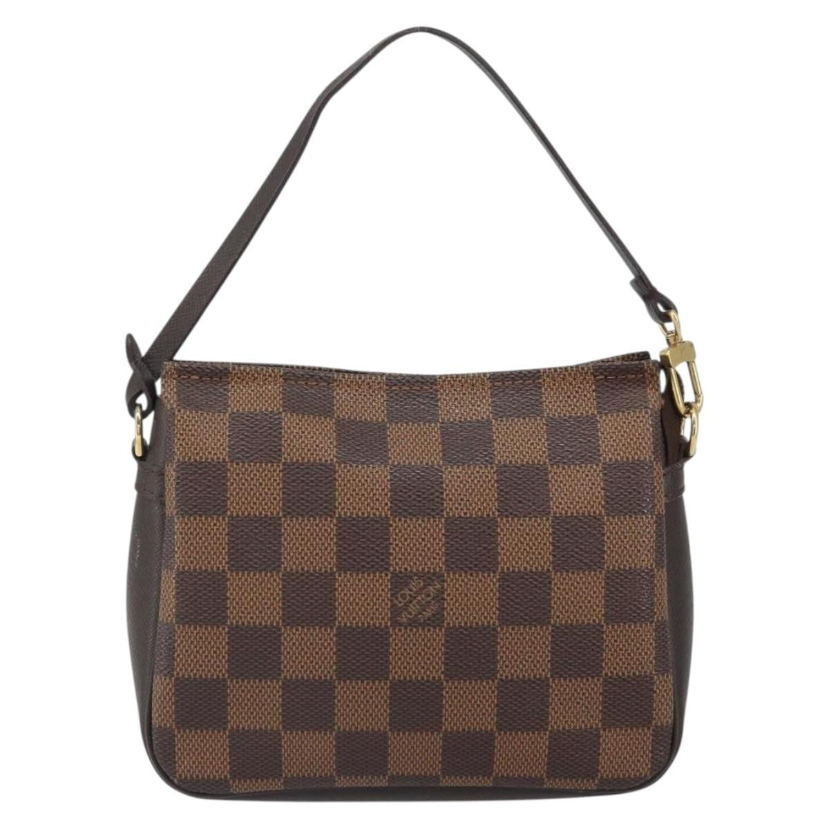 Louis Vuitton Trousse Make Up Bag Damier Canvas Brown Canvas Clutche & Pouche Bag