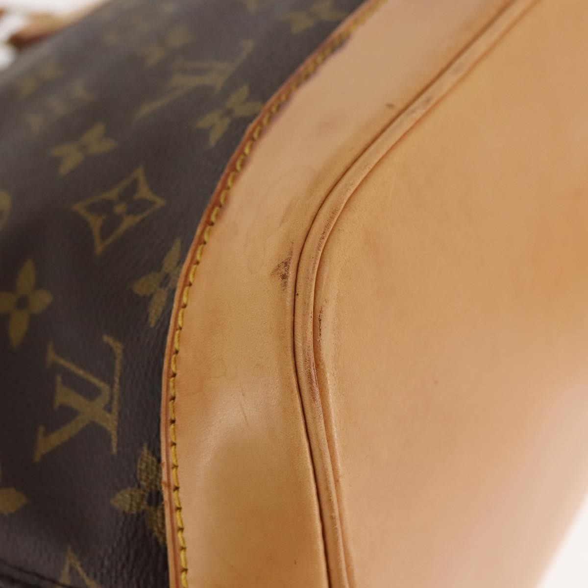 Louis Vuitton Alma Handbag Monogram Canvas Brown Canvas Handbag