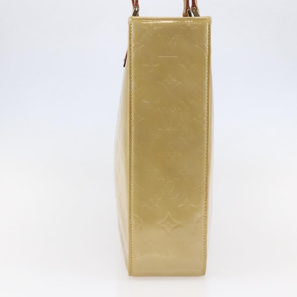 Louis Vuitton Columbus Handbag Monogram Vernis Beige Patent_Leather Tote Bag