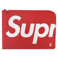 Louis Vuitton Pochette Jour Limited Edition Supreme Epi Leather Red Leather Clutche & Pouche Bag