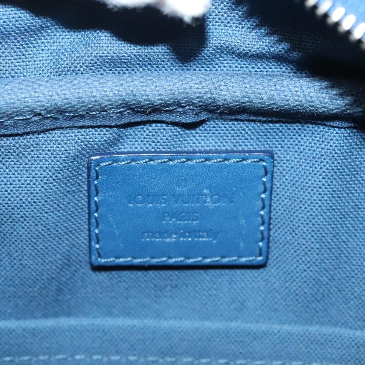 Louis Vuitton Ambler Bag Damier Infini Leather Blue Leather Shoulder Bag