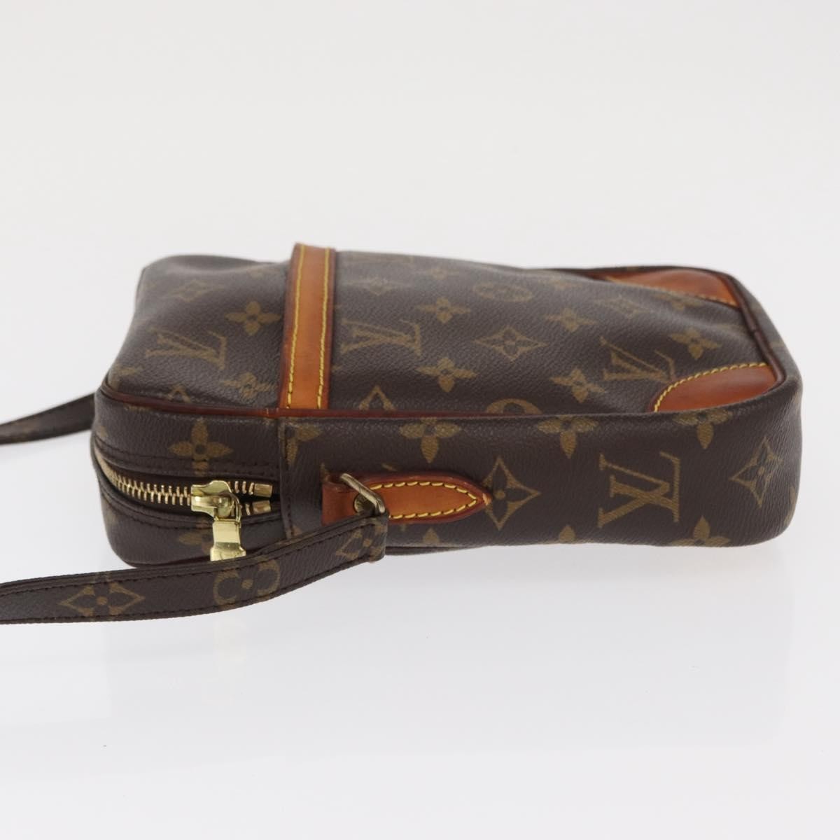 Louis Vuitton Danube Handbag Monogram Canvas Brown Canvas Shoulder Bag