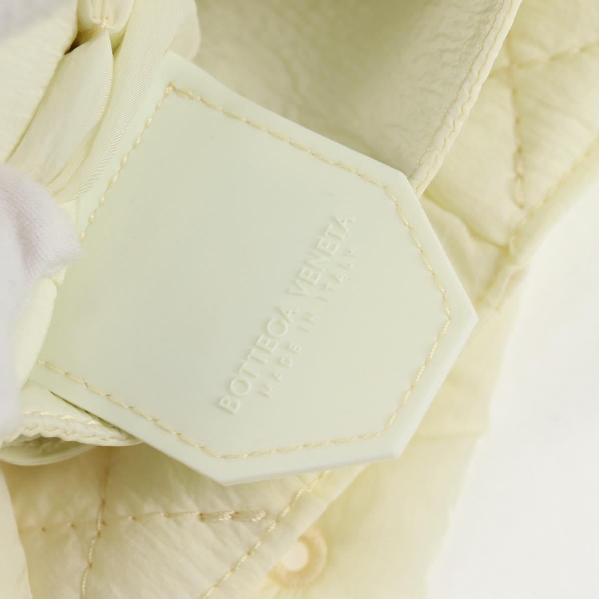 Bottega Veneta Padded Tech Cassette Crossbody Bag Intrecciato Nylon White Synthetic Bag