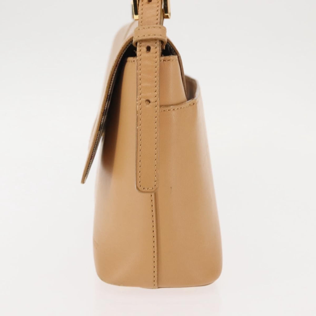 Burberry Shoulder Bag Leather Beige Leather Shoulder Bag