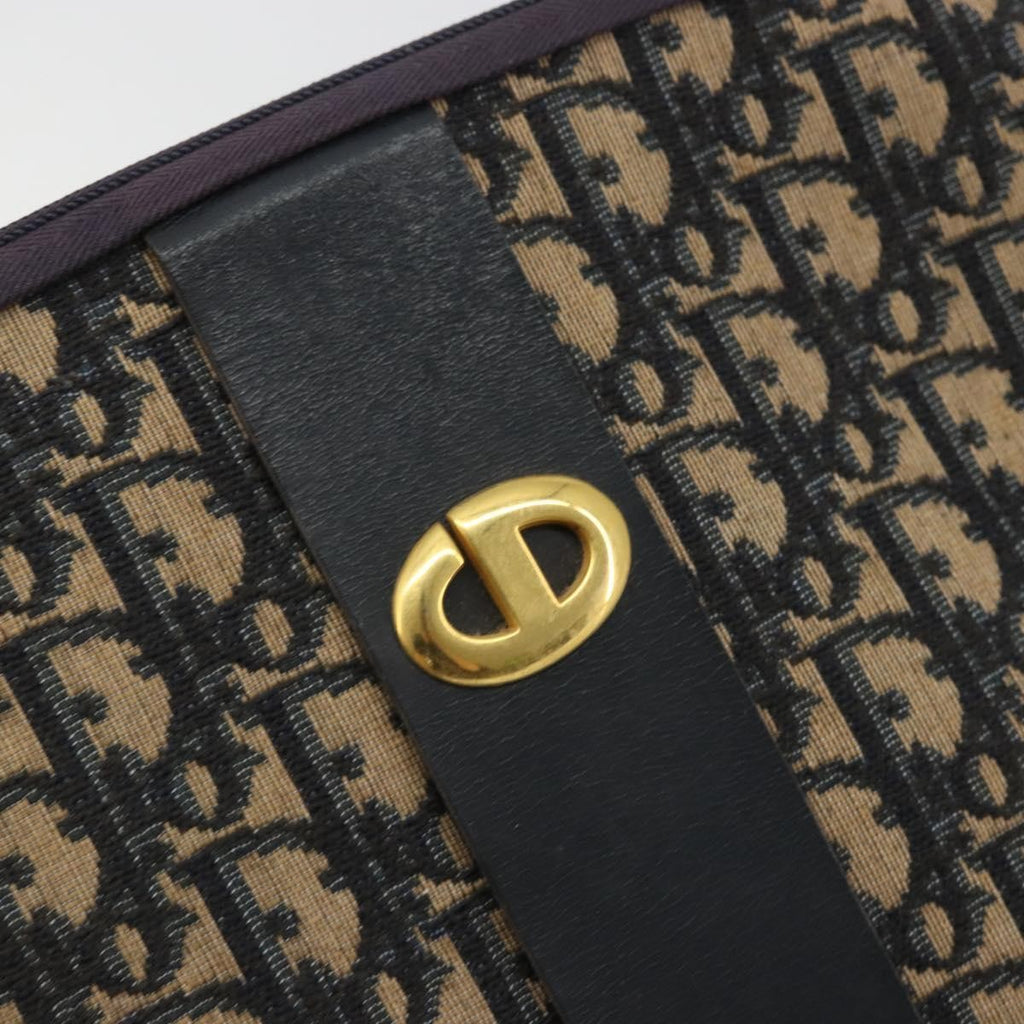 Christian Dior Trotter Shoulder Bag Canvas Navy Canvas Shoulder Bag Bag (Pre-Owned)
