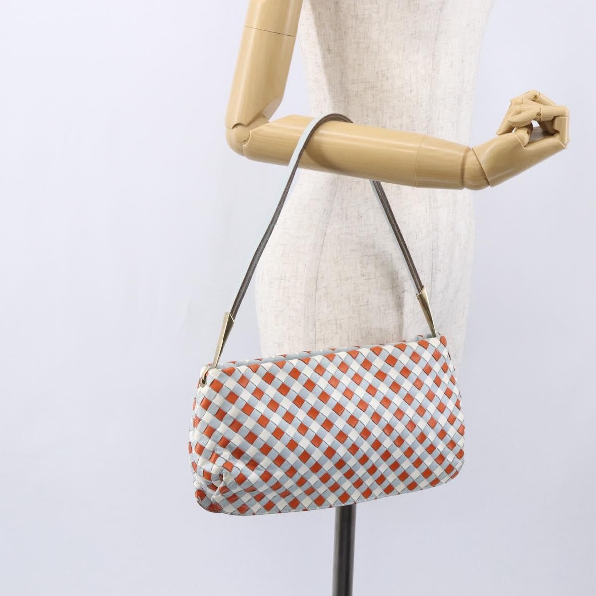 Bottega Veneta Vintage Shoulder Bag Intrecciato Leather Multicolour Leather Shoulder Bag Bag