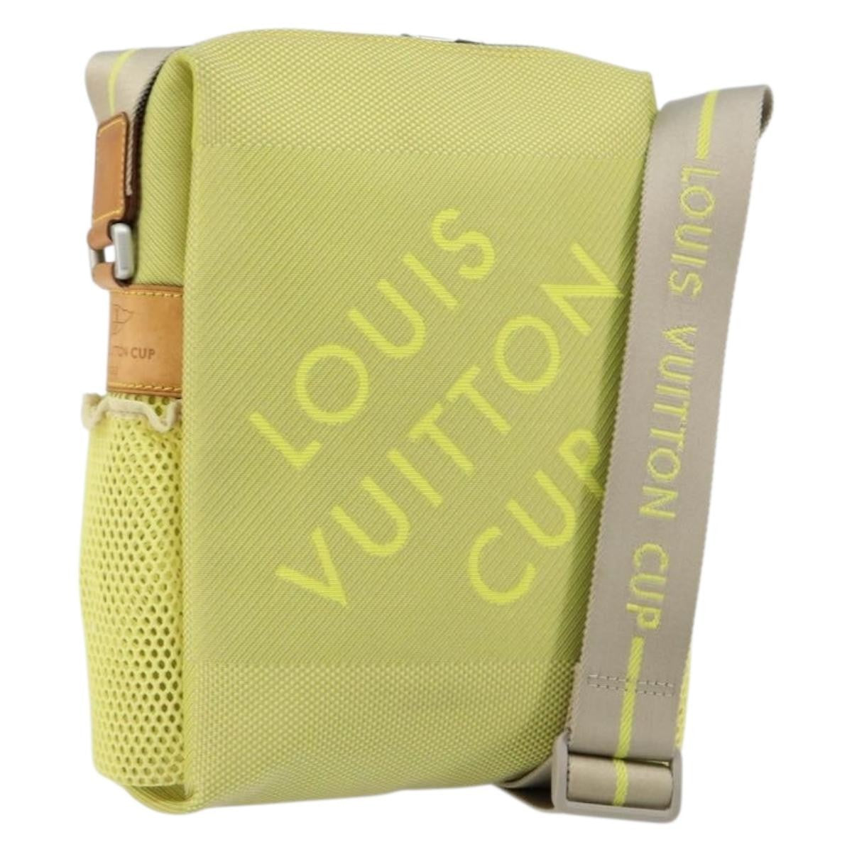 Louis Vuitton Cup Weathery Bag Damier Geant Canvas Yellow Canvas Shoulder Bag