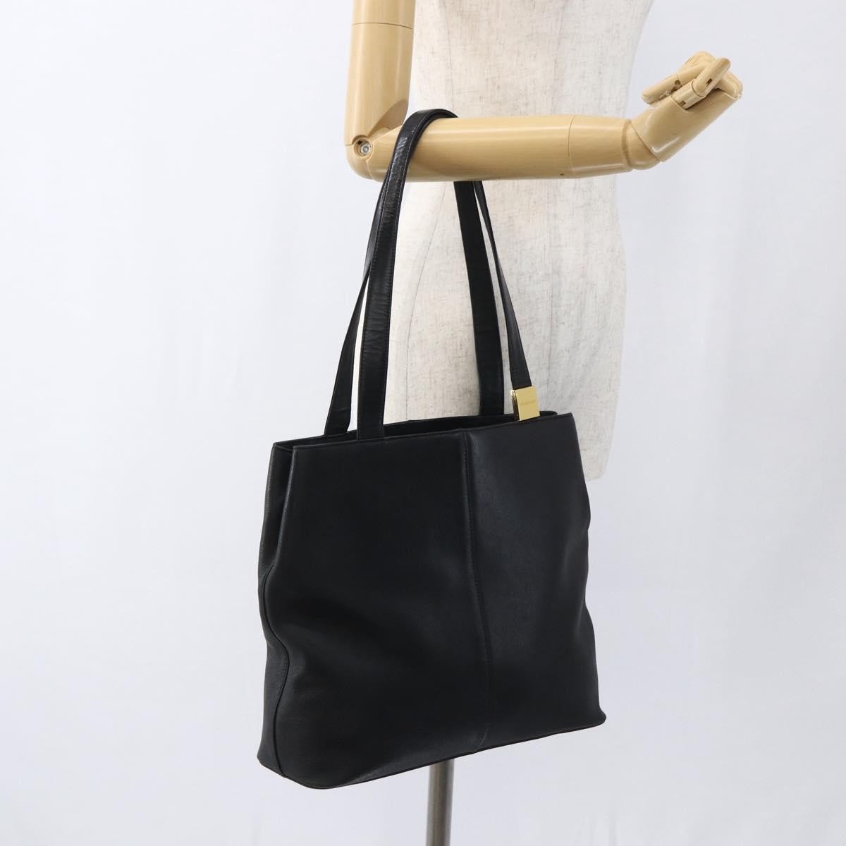 Burberry Vintage Tote Bag Leather Black Leather Tote Bag