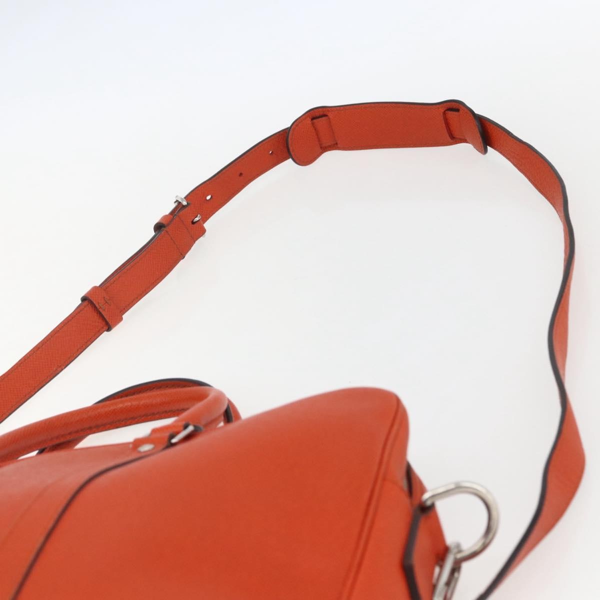 Louis Vuitton Porte-Documents Voyage Briefcase Taiga Leather Orange Leather Briefcase Bag