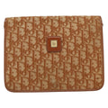 Christian Dior Vintage Trotter Shoulder Bag Canvas Brown Canvas Shoulder Bag Bag (Pre-Owned)
