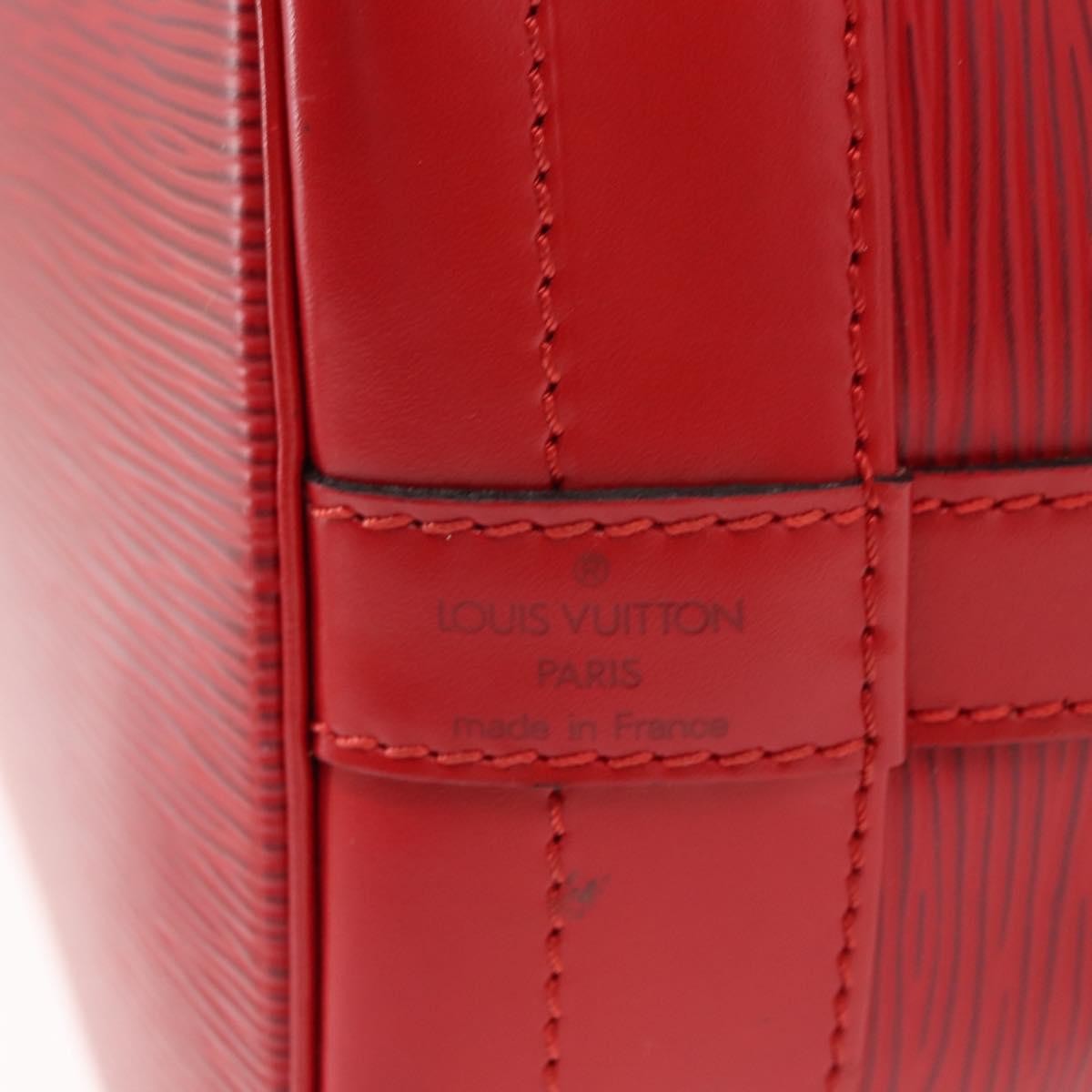 Louis Vuitton Noe Handbag Epi Leather Red Leather Shoulder Bag