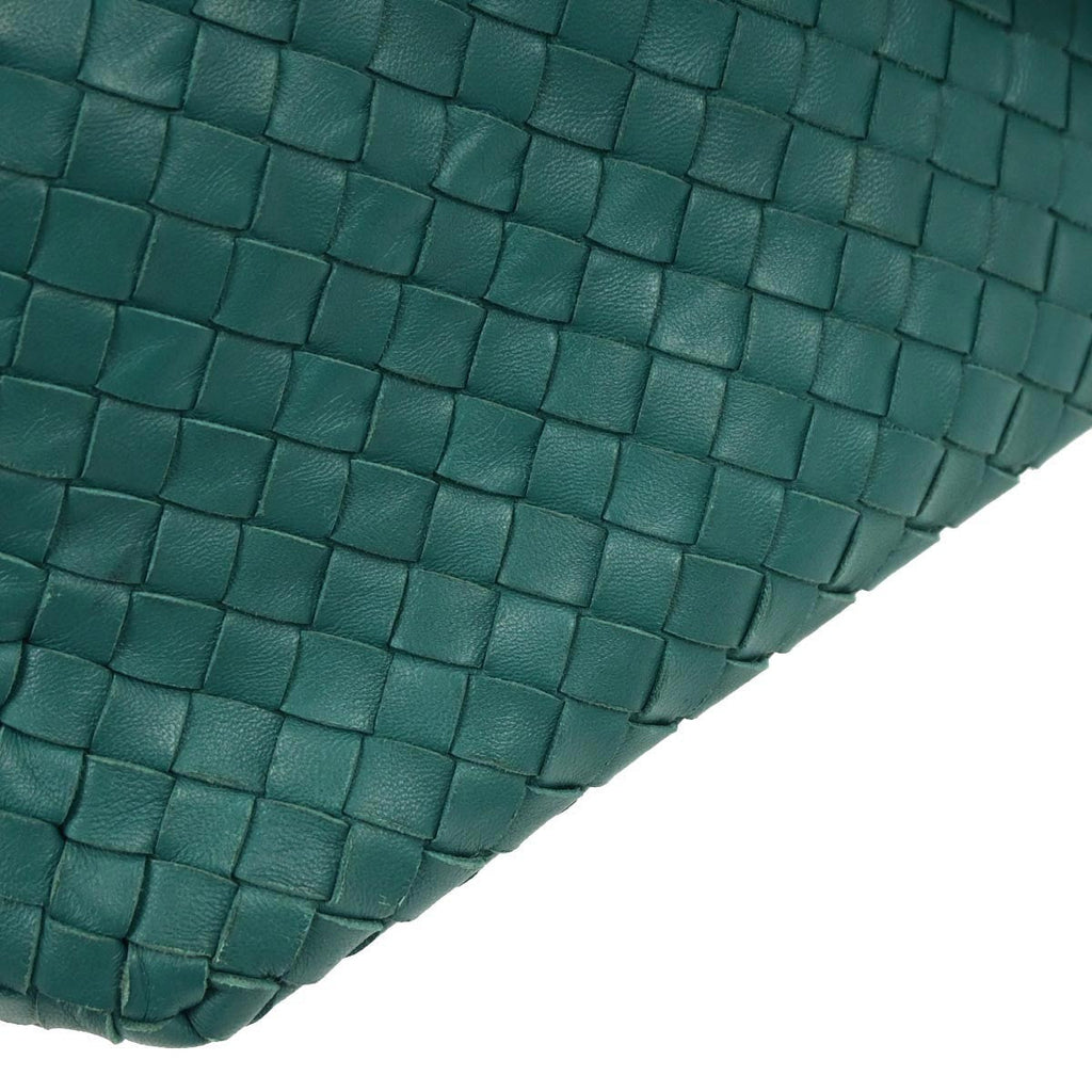 Bottega Veneta Zip Cube Messenger Intrecciato Nappa Green Leather Shoulder Bag Bag