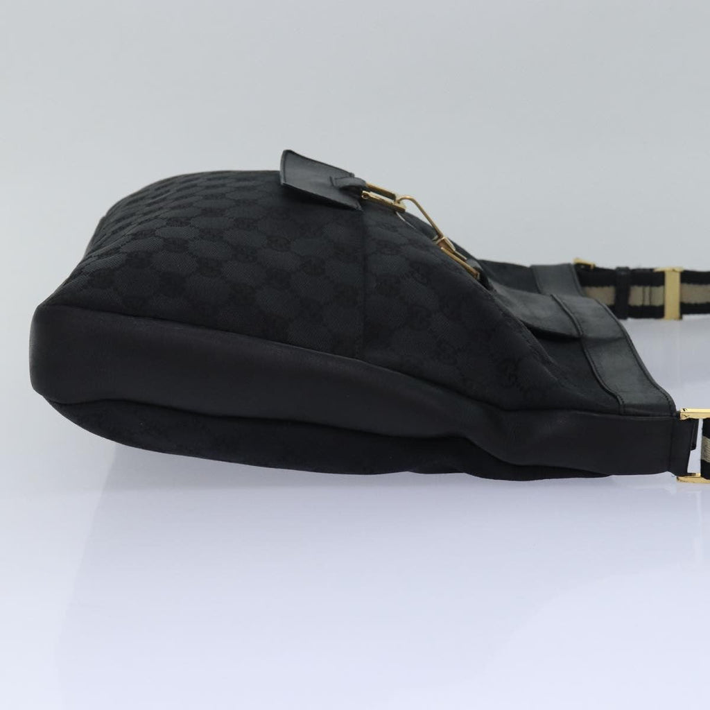 Gucci Vintage Jackie Shoulder Bag Canvas And Leather Multicolour Canvas Shoulder Bag Bag (Pre-Owned)