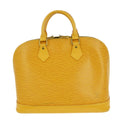 Louis Vuitton Alma Handbag Epi Leather Yellow Leather Handbag