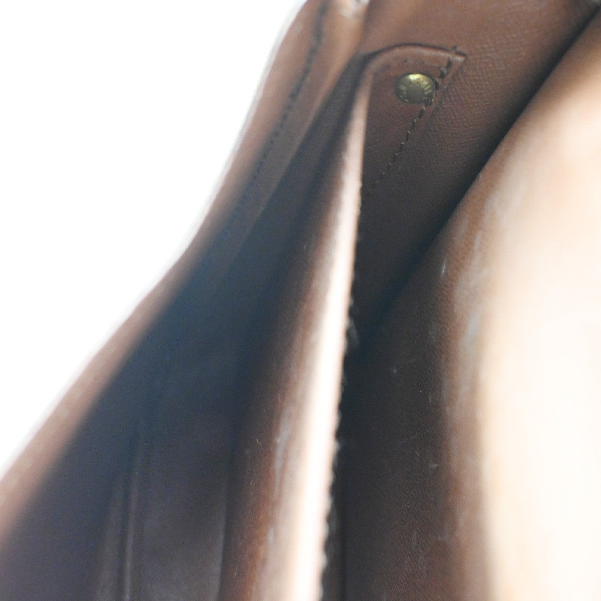 Louis Vuitton Cartouchiere Handbag Monogram Canvas Brown Canvas Shoulder Bag