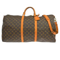 Louis Vuitton Keepall Bandouliere Bag Monogram Canvas Brown Canvas Travel Bag
