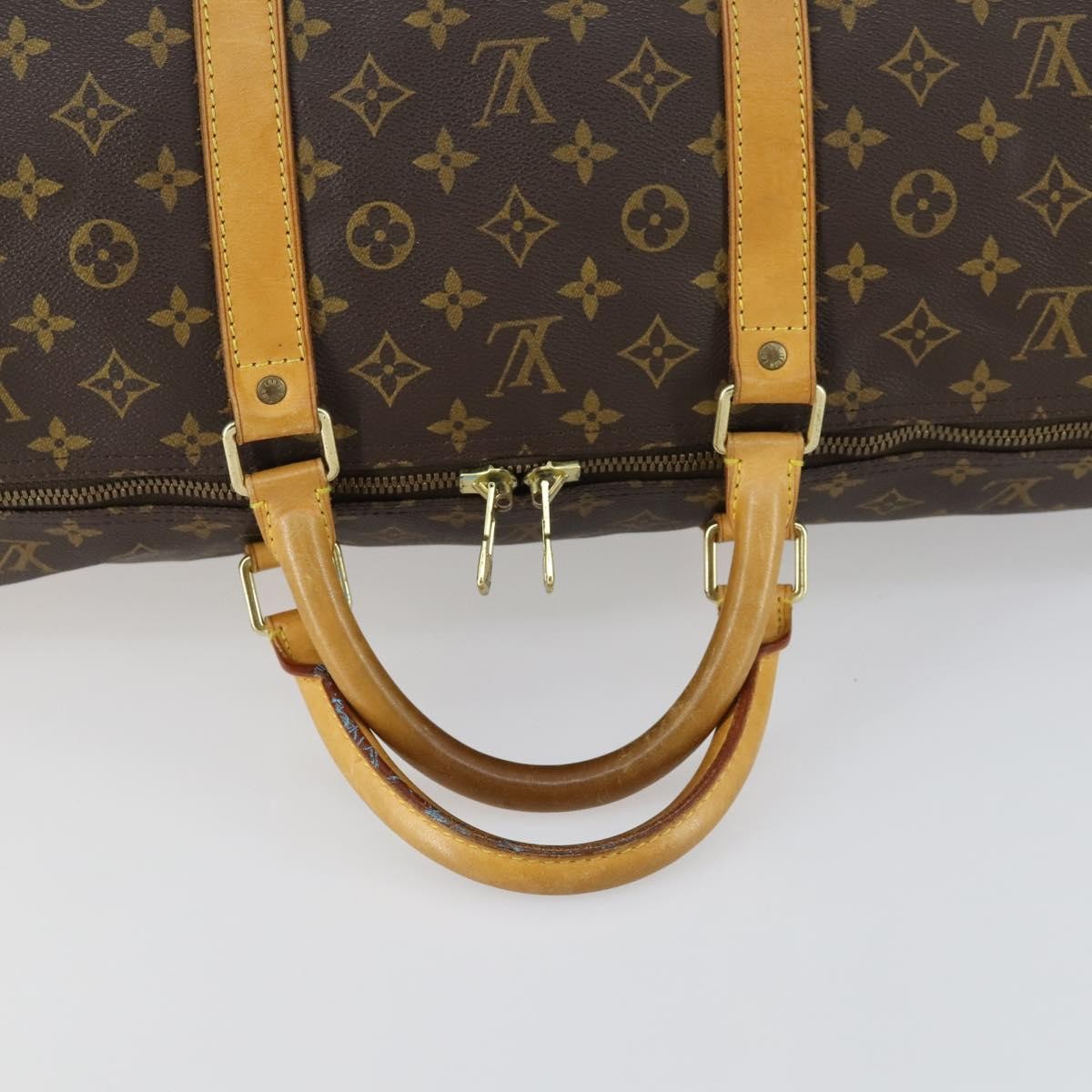 Louis Vuitton Keepall Bag Monogram Canvas Brown Canvas Travel Bag