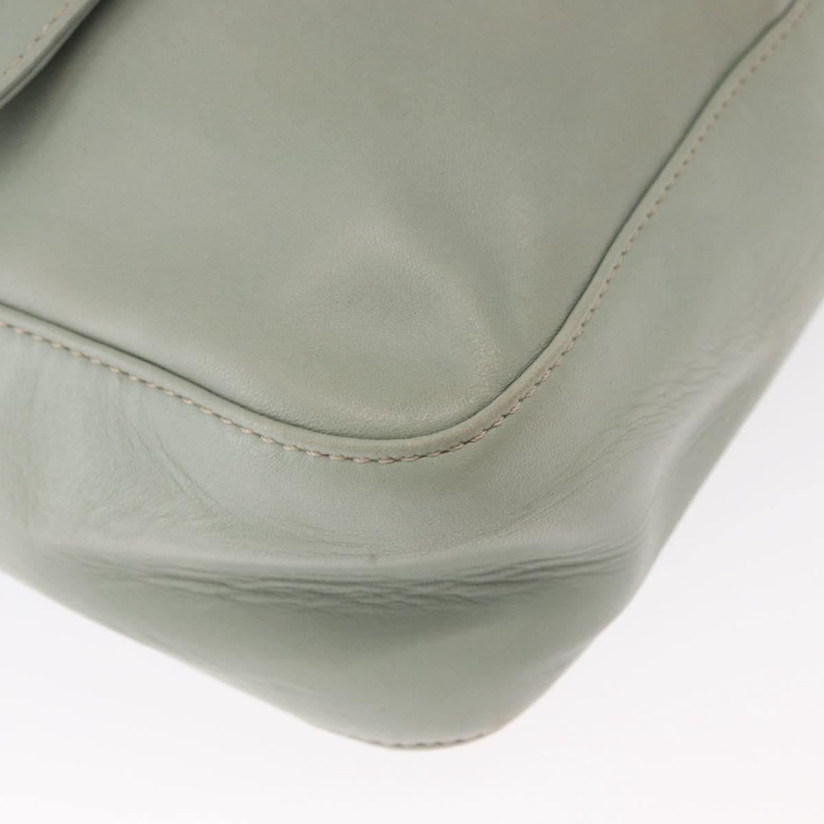 Celine Circle Logo Leather Green Leather Shoulder Bag Bag