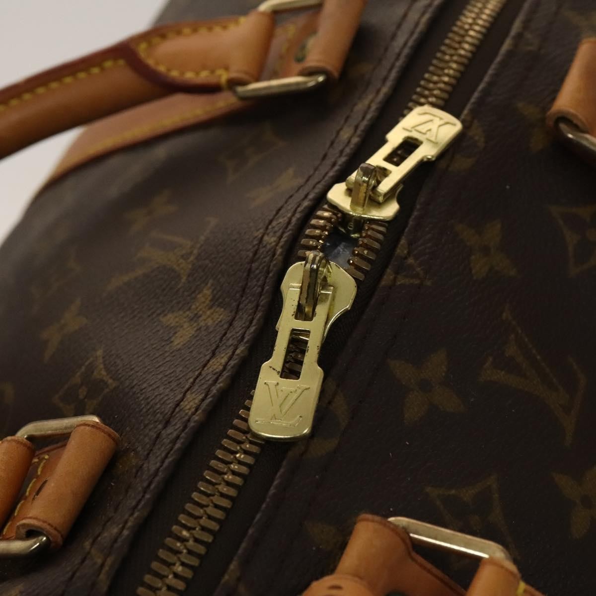 Louis Vuitton Keepall Bag Monogram Canvas Brown Canvas Travel Bag