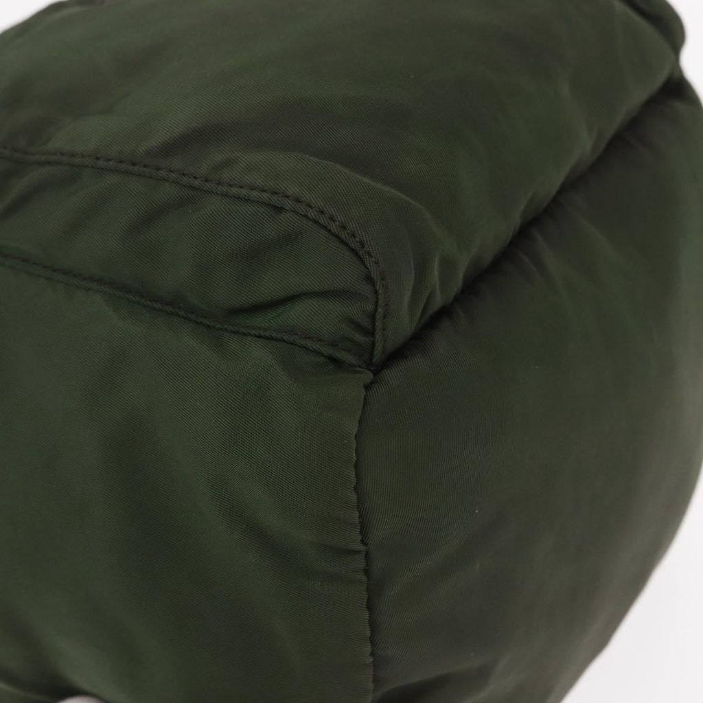 Prada Front Pocket Backpack Tessuto Khaki Nylon Backpack Bag