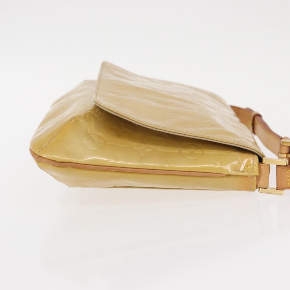 Louis Vuitton Thompson Street Handbag Monogram Vernis Beige Patent_Leather Shoulder Bag