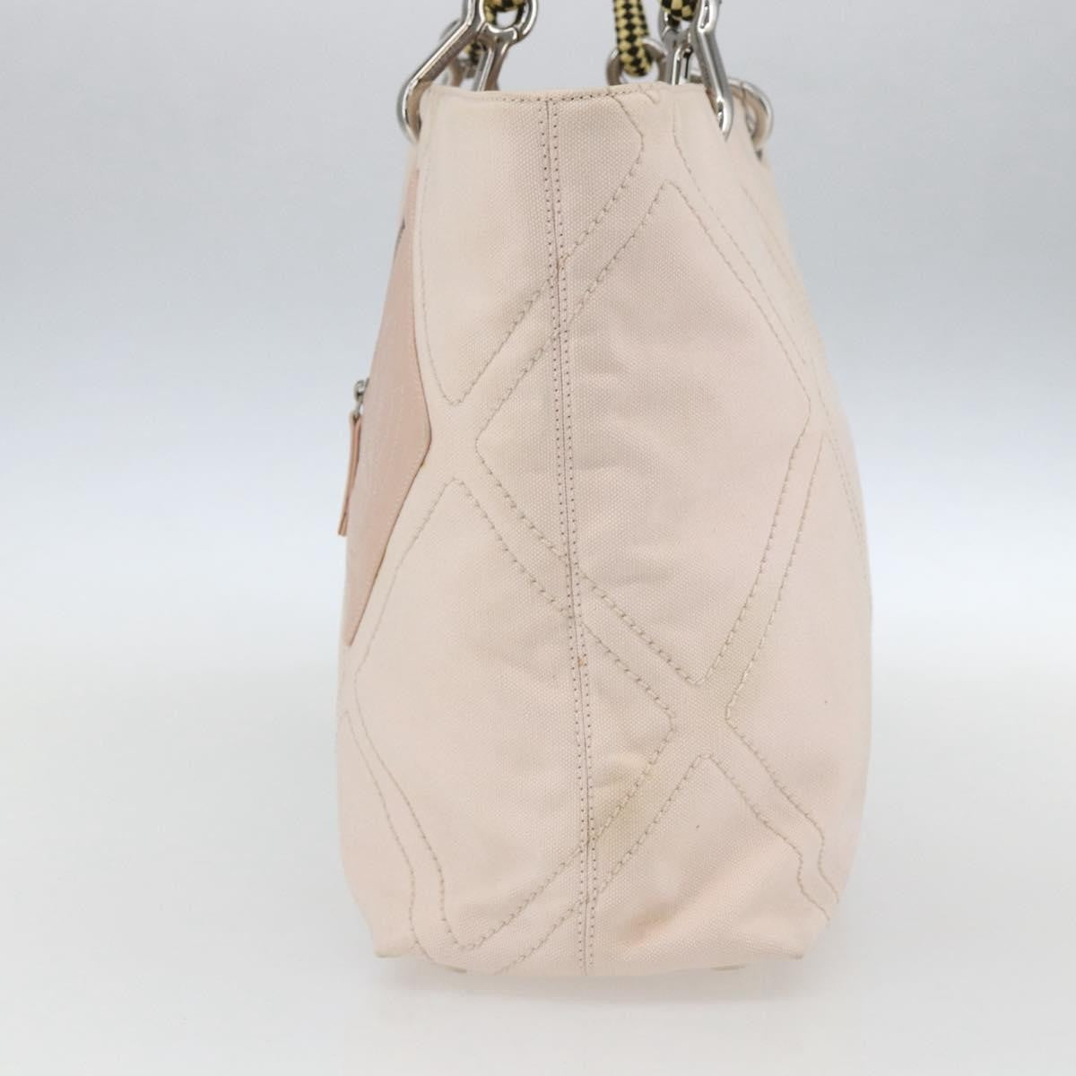 Chanel Vintage Cruise Line No.5 Tote Quilted Canvas Pink Canvas Tote Bag Bag