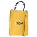 Fendi Pack Shopping Tote Leather Yellow Leather Handbag