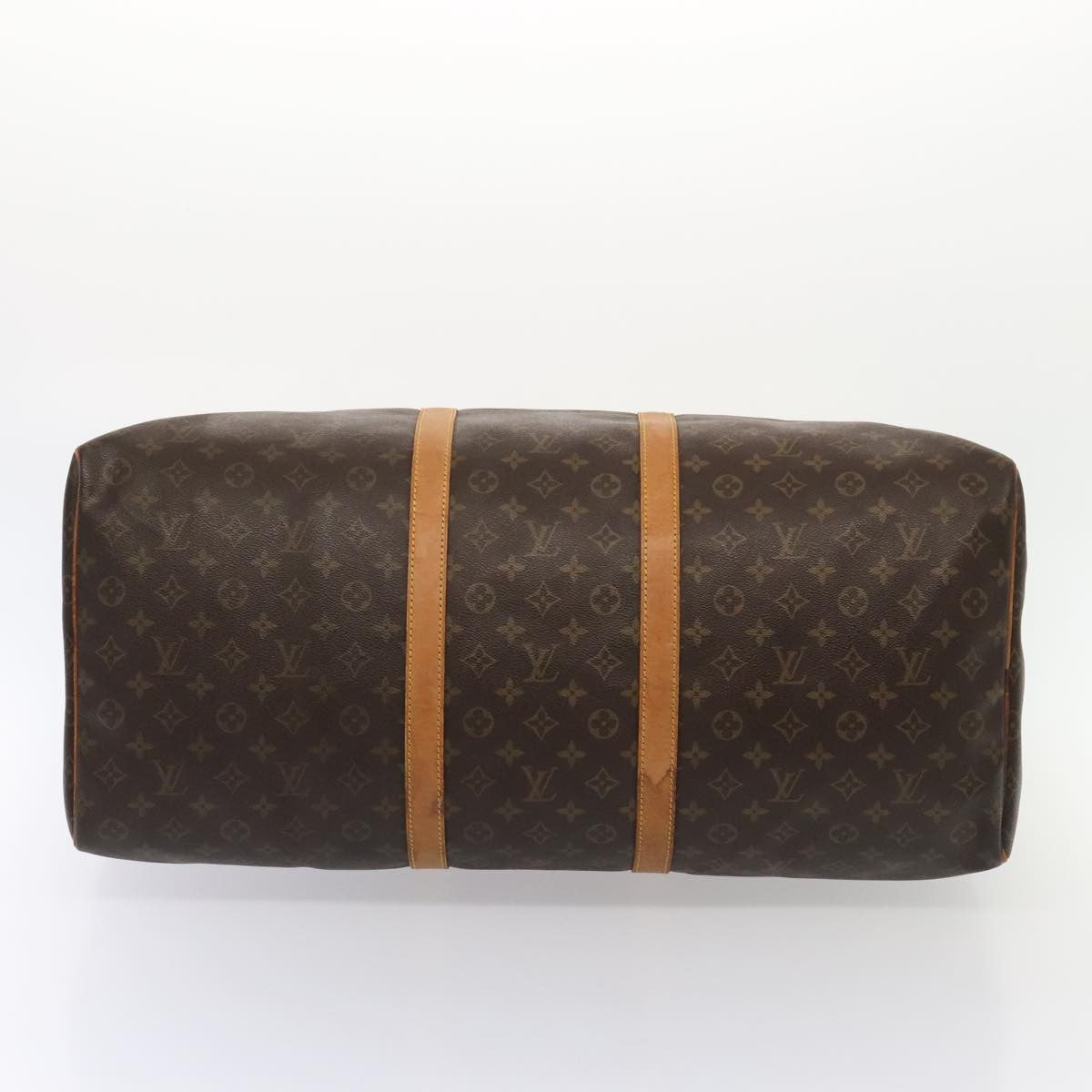 Louis Vuitton Keepall Bag Monogram Canvas Brown Canvas Travel Bag