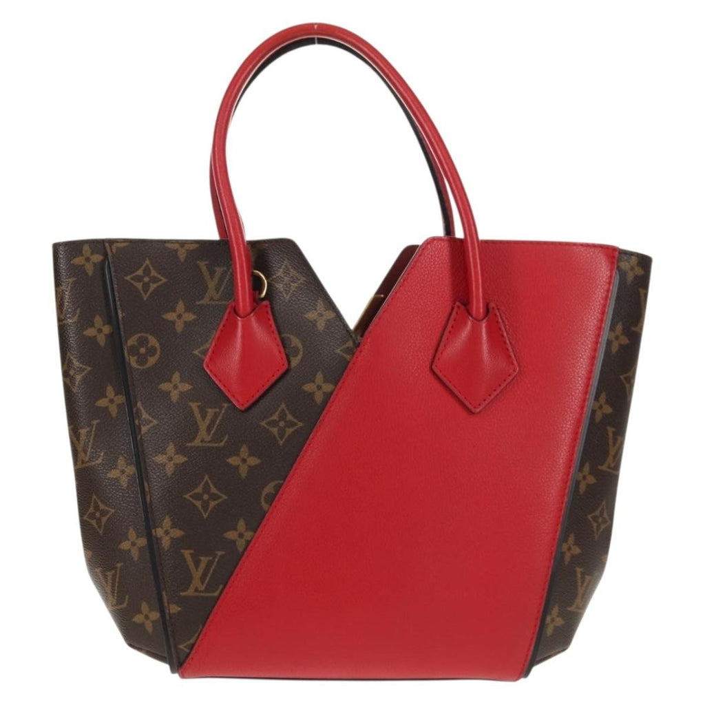 Louis Vuitton Kimono Handbag Monogram Canvas And Leather Red Canvas Handbag