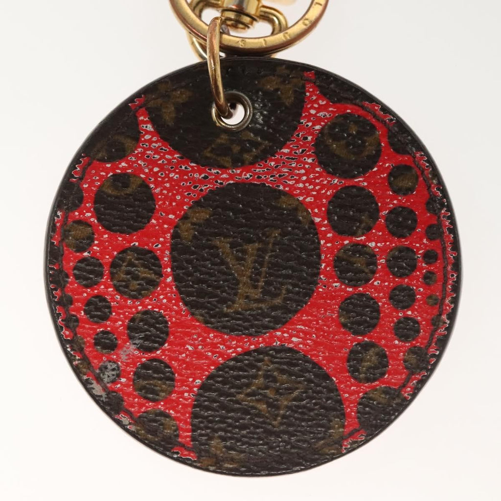 Louis Vuitton Pumpkin Bag Charm And Key Holder Yayoi Kusama Pumpkins Leather Brown Canvas Charms And Keychains Accessory