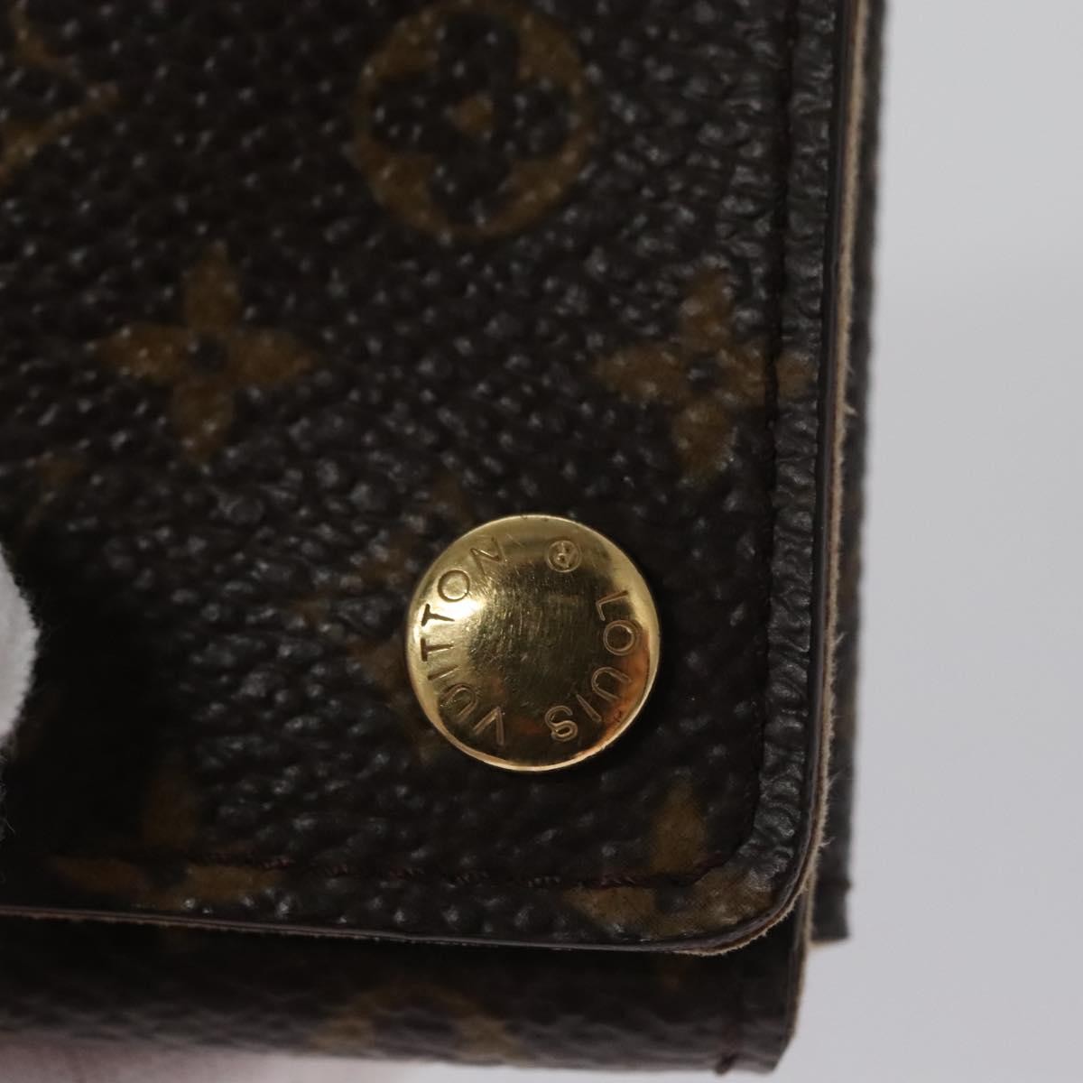 Louis Vuitton Case Jewelry Box Canvas Brown Canvas Wallets Accessory