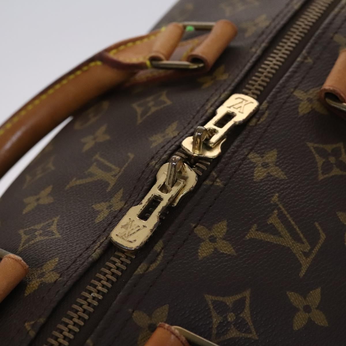 Louis Vuitton Keepall Bandouliere Bag Monogram Canvas Brown Canvas Travel Bag