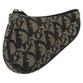 Christian Dior Saddle Coin Purse Trotter Canvas Black Canvas Wallets Accessory (Pre-Owned)