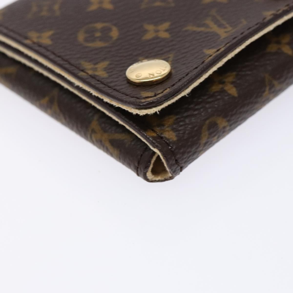Louis Vuitton Case Jewelry Box Canvas Brown Canvas Wallets Accessory