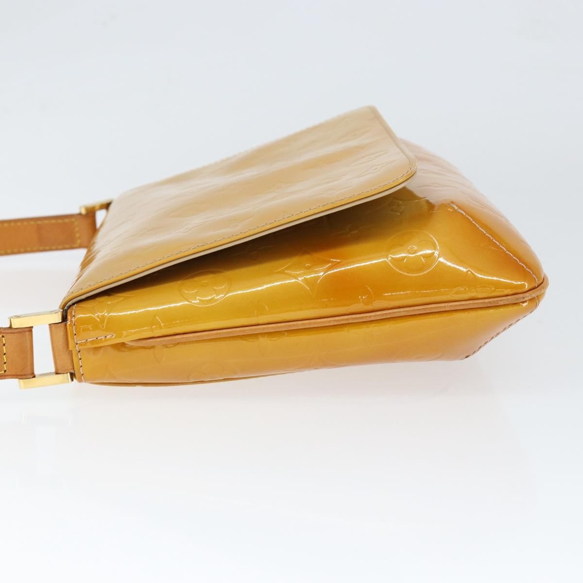 Louis Vuitton Thompson Street Handbag Monogram Vernis Beige Patent_Leather Shoulder Bag