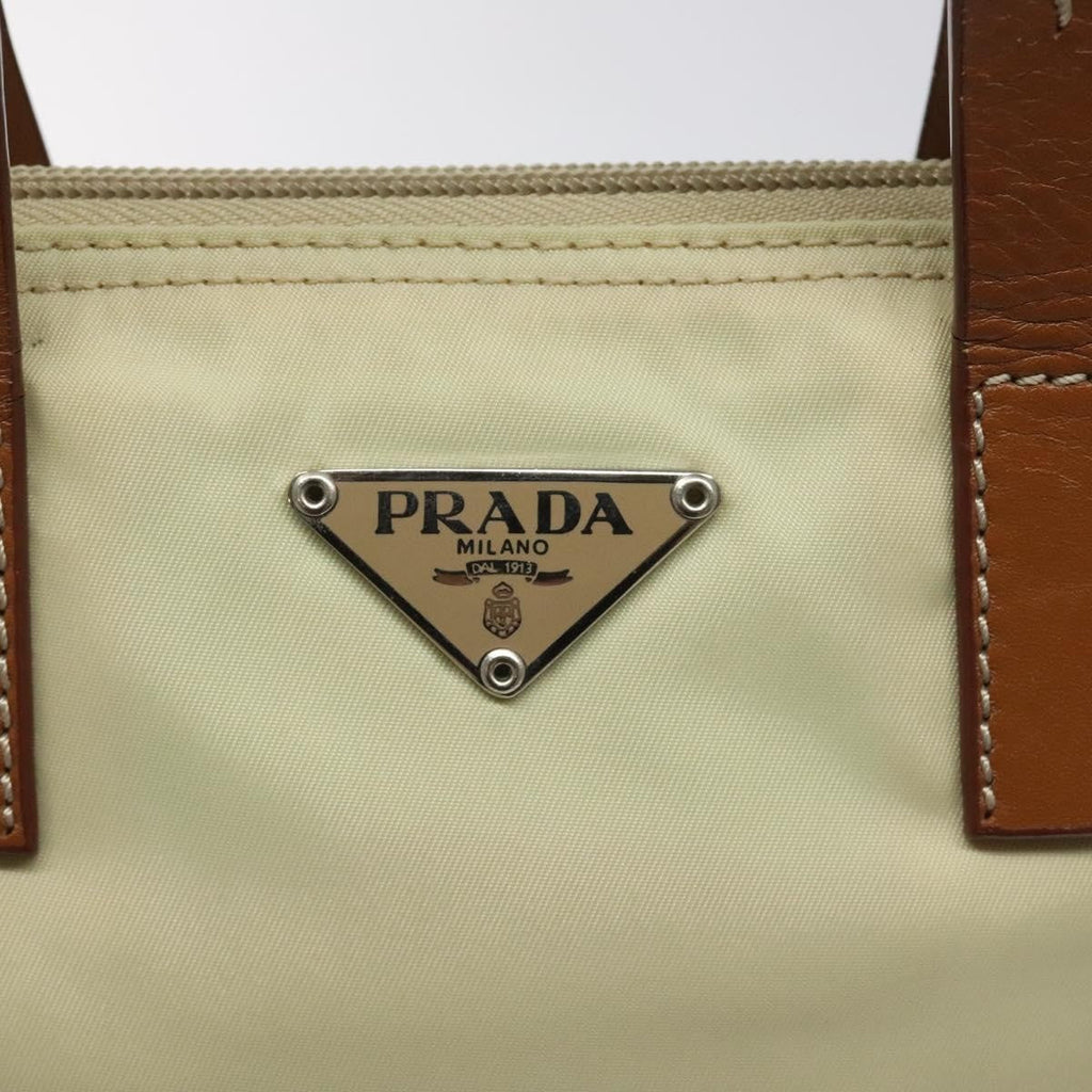 Prada Vintage Tote Tessuto White Nylon Tote Bag Bag