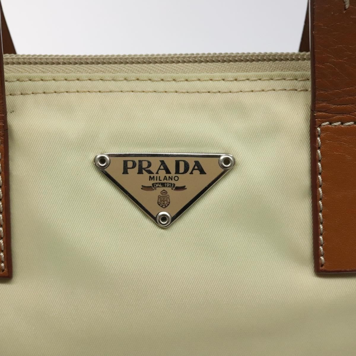 Prada Vintage Tote Tessuto White Nylon Tote Bag Bag