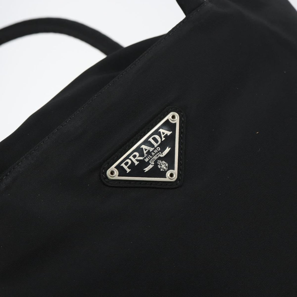 Prada Vintage Zip Tote Tessuto Black Nylon Tote Bag Bag