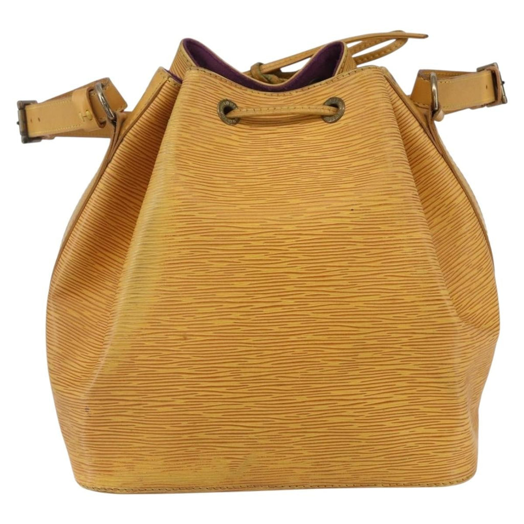 Louis Vuitton Petit Noe Handbag Epi Leather Yellow Leather Shoulder Bag