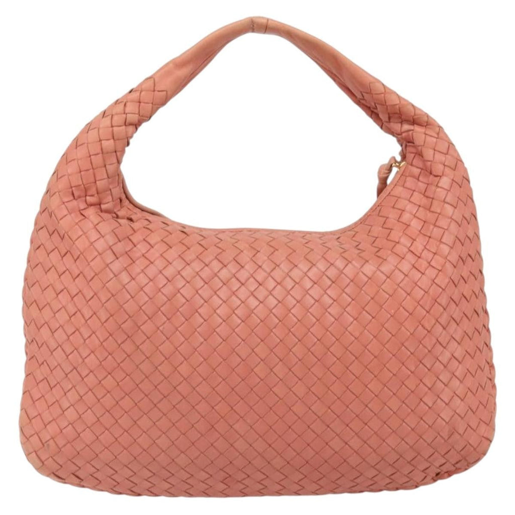 Bottega Veneta Veneta Hobo Intrecciato Nappa Pink Leather Handbag