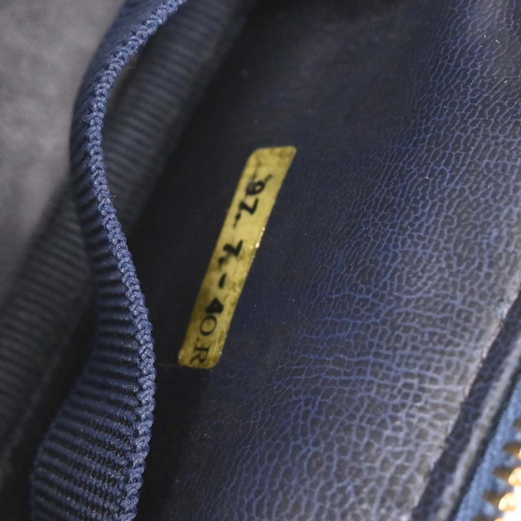 Chanel Vintage Cc Vanity Case Denim Blue Denim_Jeans Handbag