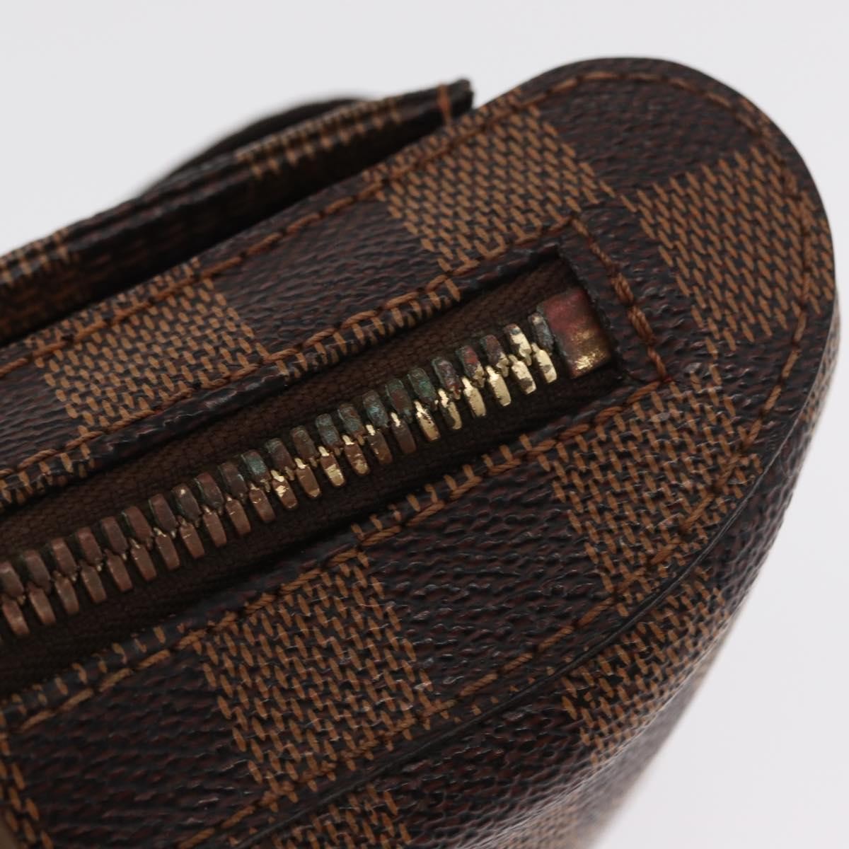 Louis Vuitton Geronimos Waist Bag Damier Brown Canvas Clutche & Pouche Bag