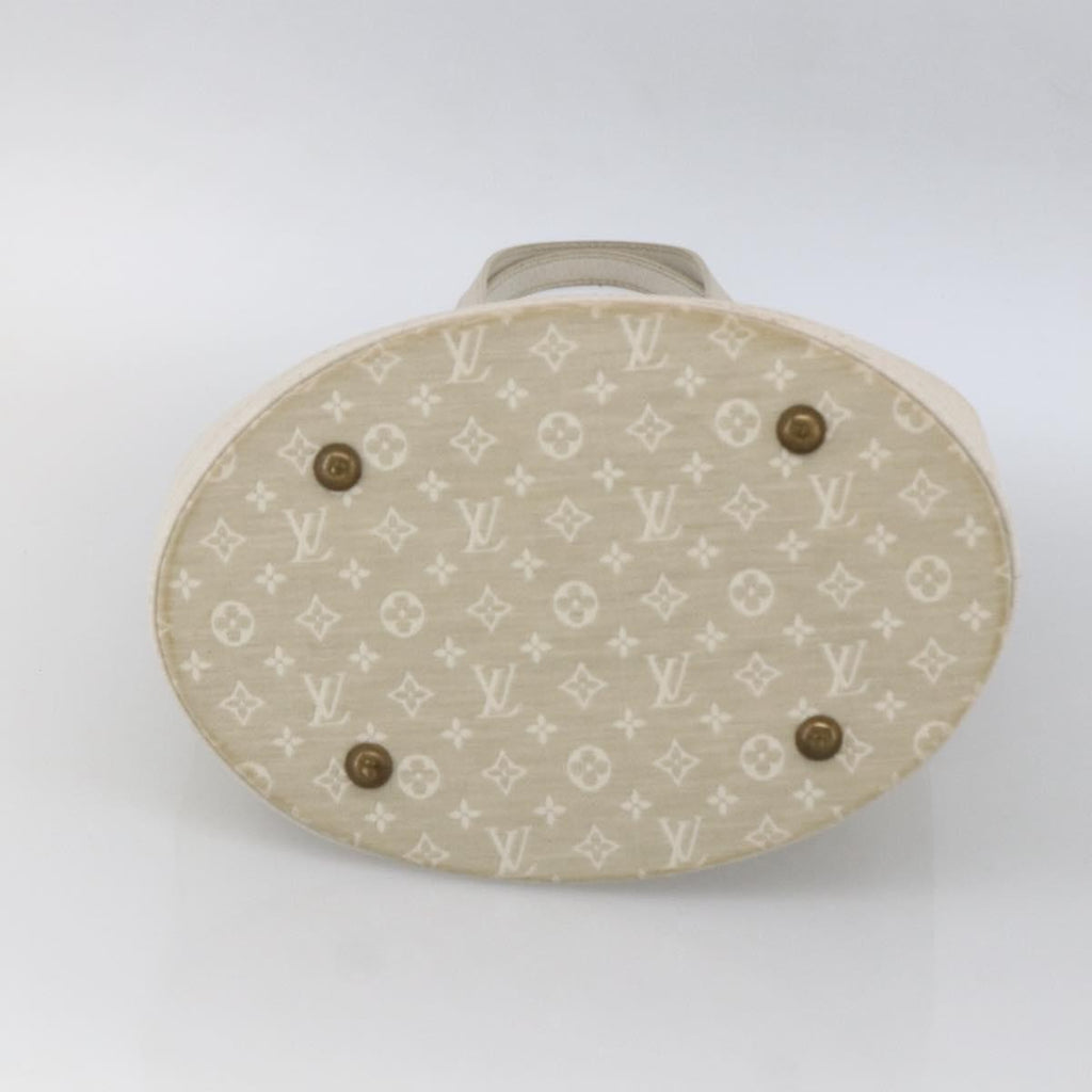 Louis Vuitton Petit Bucket Bag Mini Lin Beige Canvas Shoulder Bag