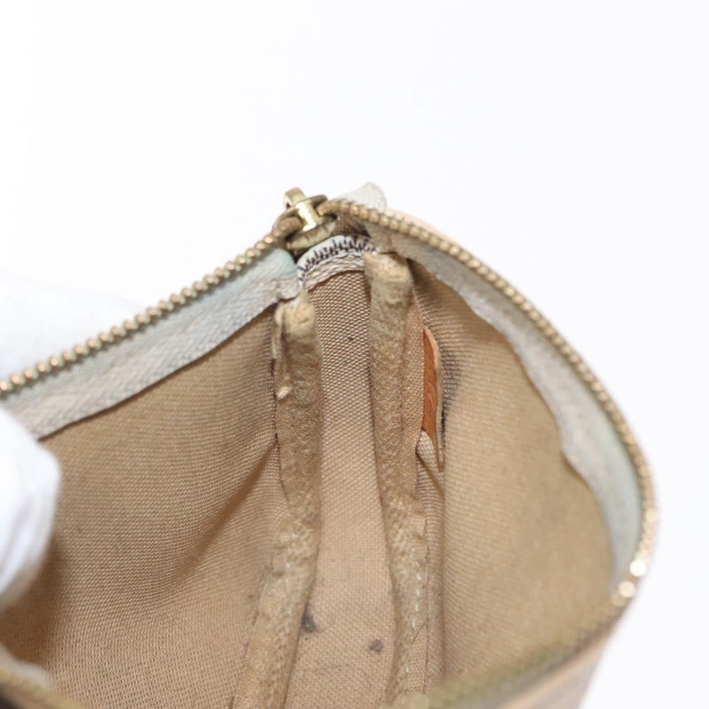 Louis Vuitton Mini Pochette Accessoires Damier Canvas White Canvas Clutche & Pouche Bag