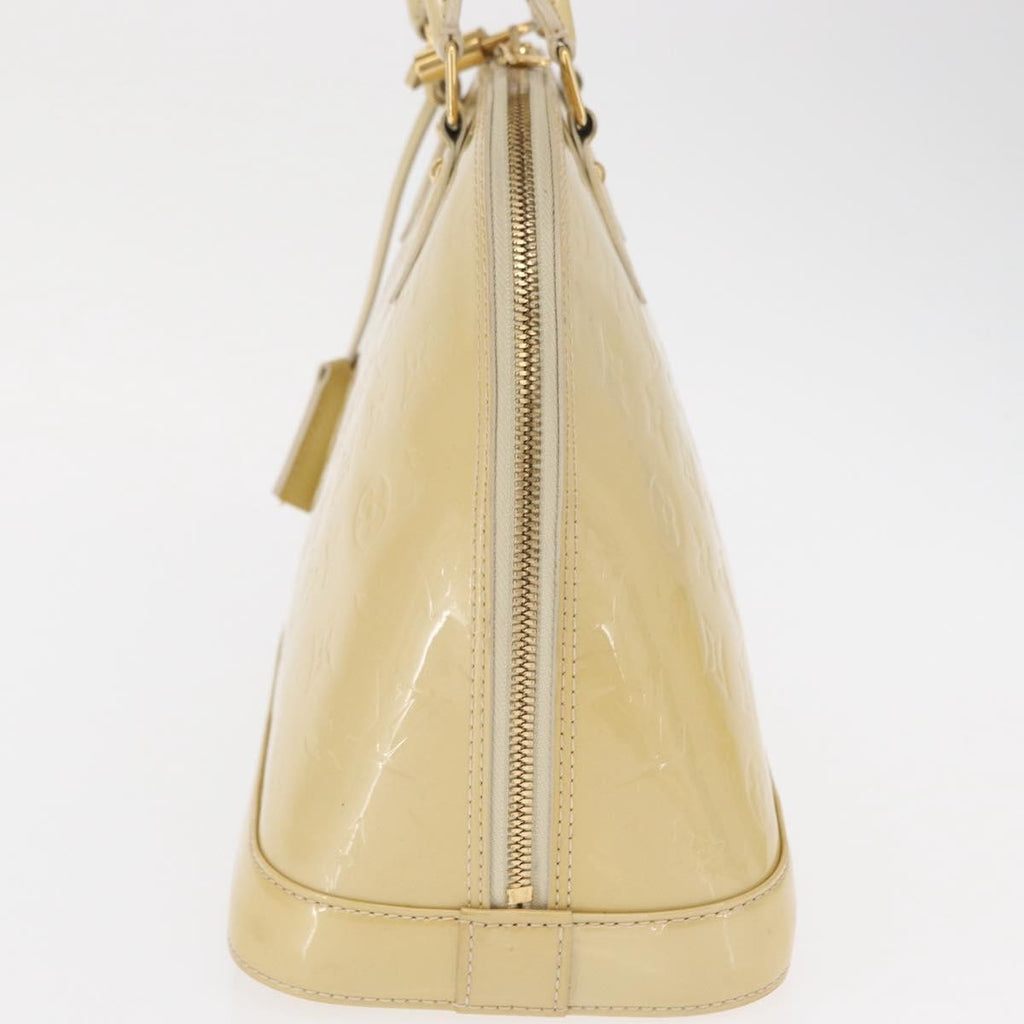 Louis Vuitton Alma Handbag Patent Leather Beige Patent_Leather Handbag