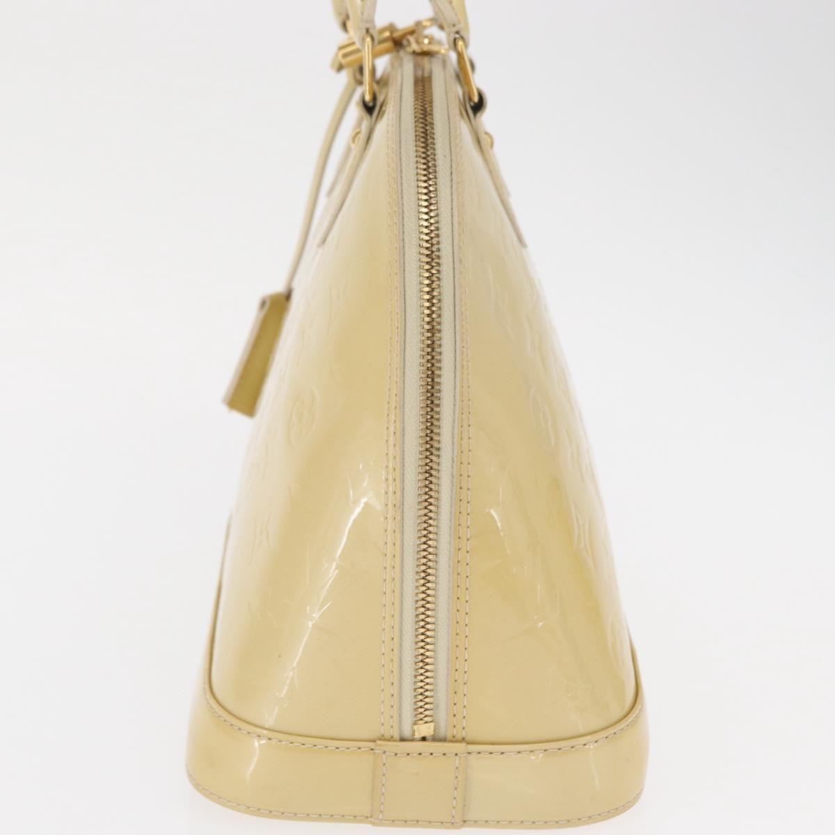 Louis Vuitton Alma Handbag Patent Leather Beige Patent_Leather Handbag