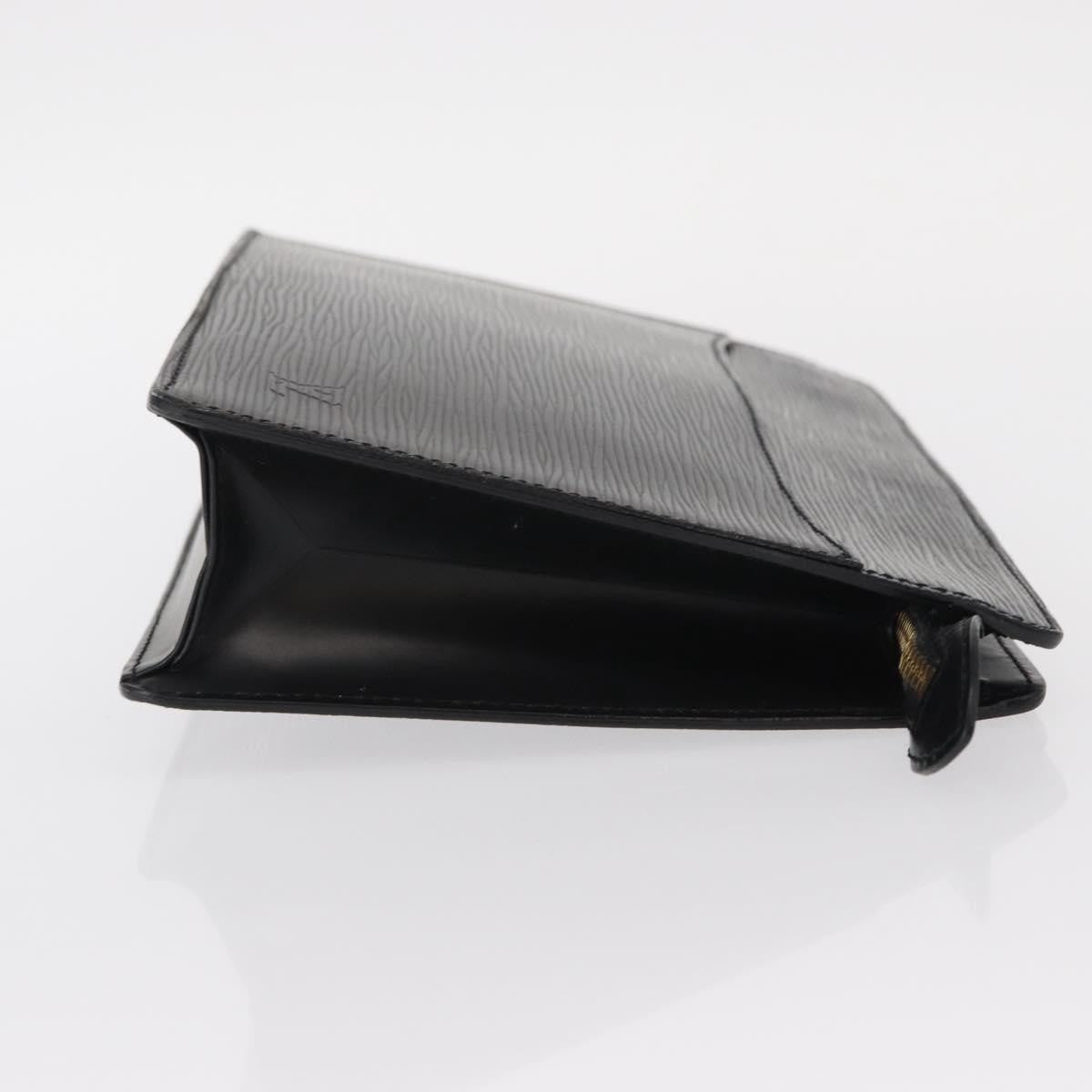 Louis Vuitton Pochette Homme Epi Leather Black Leather Clutche & Pouche Bag
