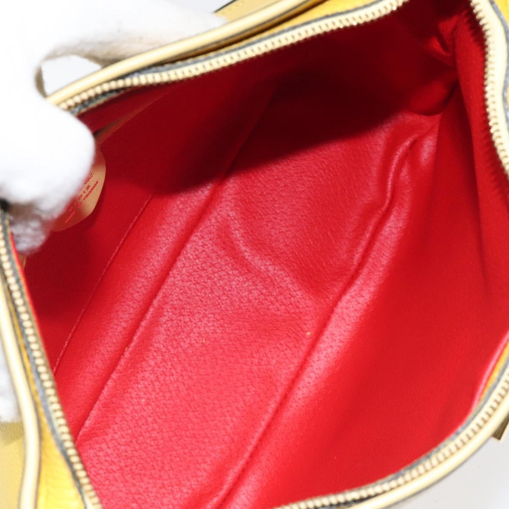 Celine Vintage Shoulder Bag Leather Yellow Leather Shoulder Bag Bag