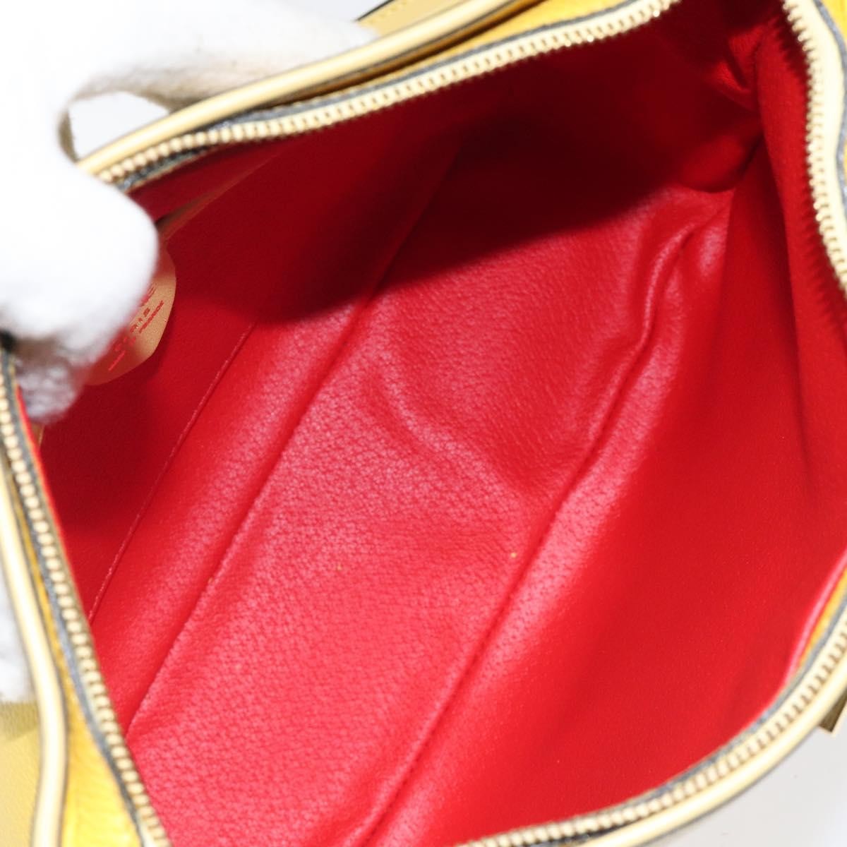 Celine Vintage Shoulder Bag Leather Yellow Leather Shoulder Bag Bag