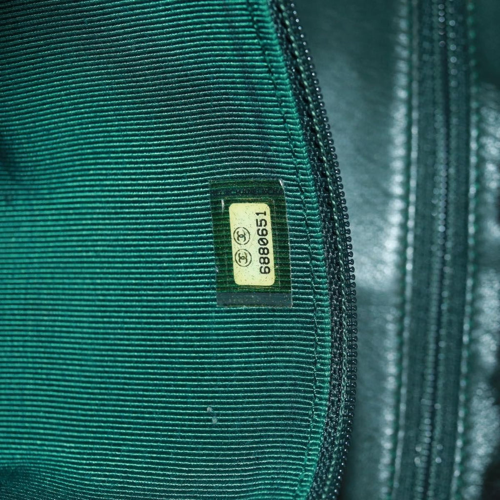 Chanel Chain Tote Lapin Fur Green Fur Tote Bag Bag